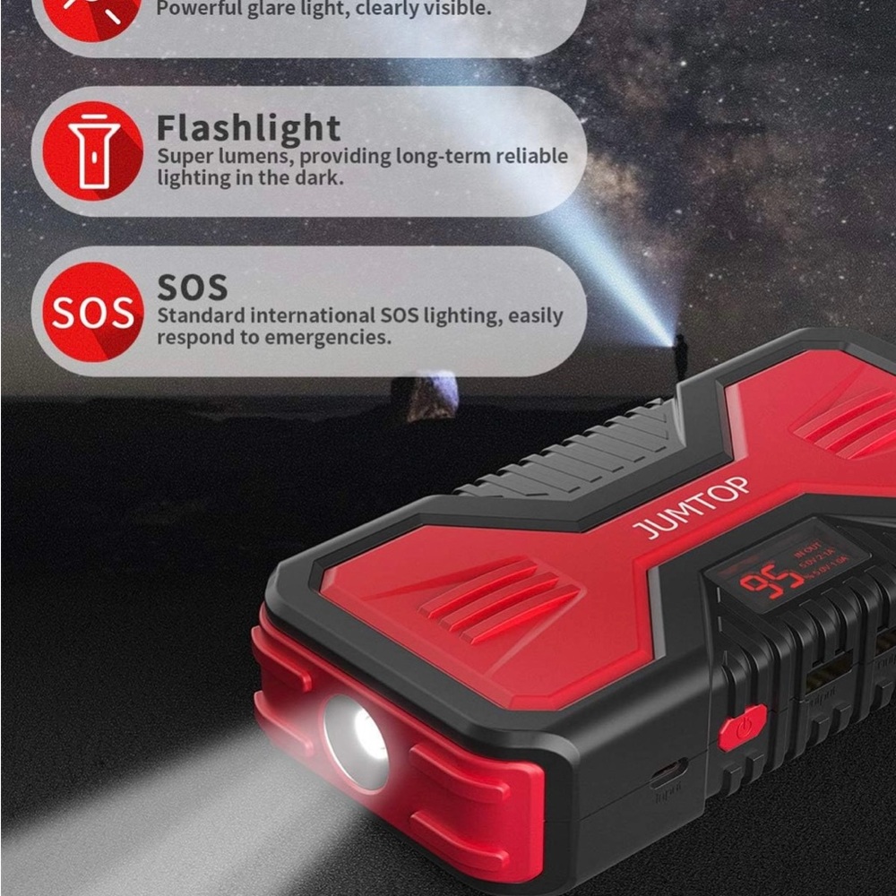 Red and Black Jump Starter 
BRAND NEW ‼️‼️‼️‼️‼️ - Picture 7 of 8